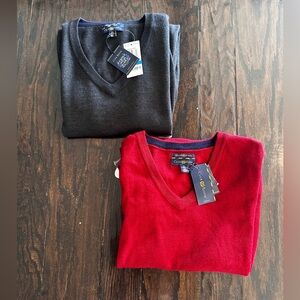 Club Room V-neck sweaters (2)
